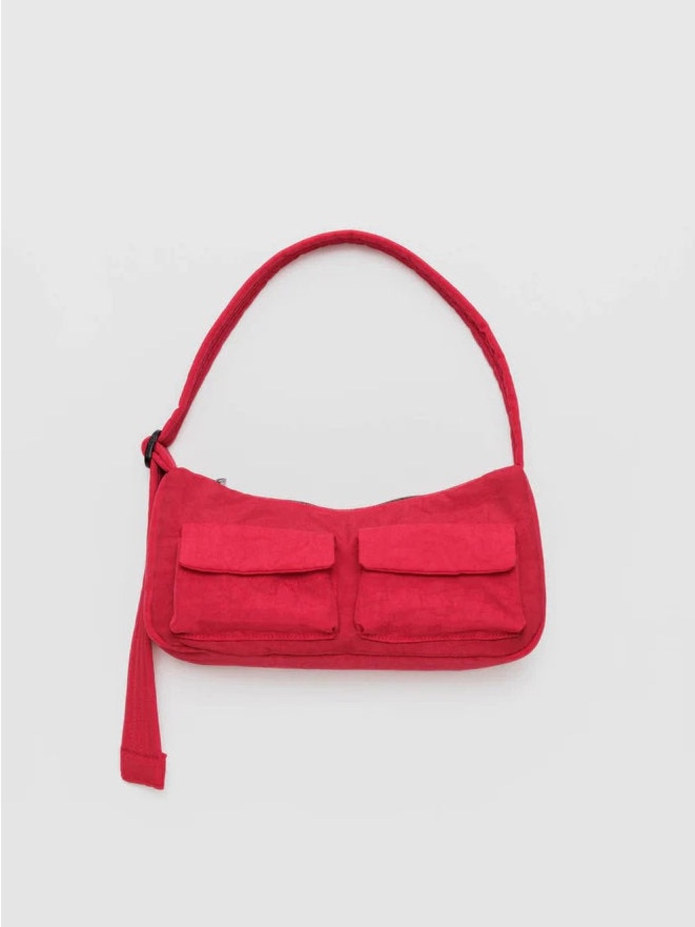 BAGGU Cargo Shoulder Bag in Candy Apple Red